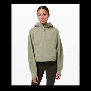 Lululemon Scuba 1/2 Zip Rosemary Green